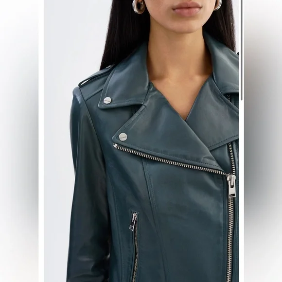 Lamarque Donna Iconic Leather Biker Jacket - Picture 4 of 11